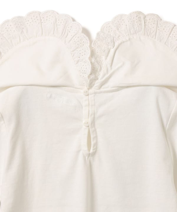 Japanese children's clothing B:MING by BEAMS lotus leaf collar top 100-140cm girls summer TOPS