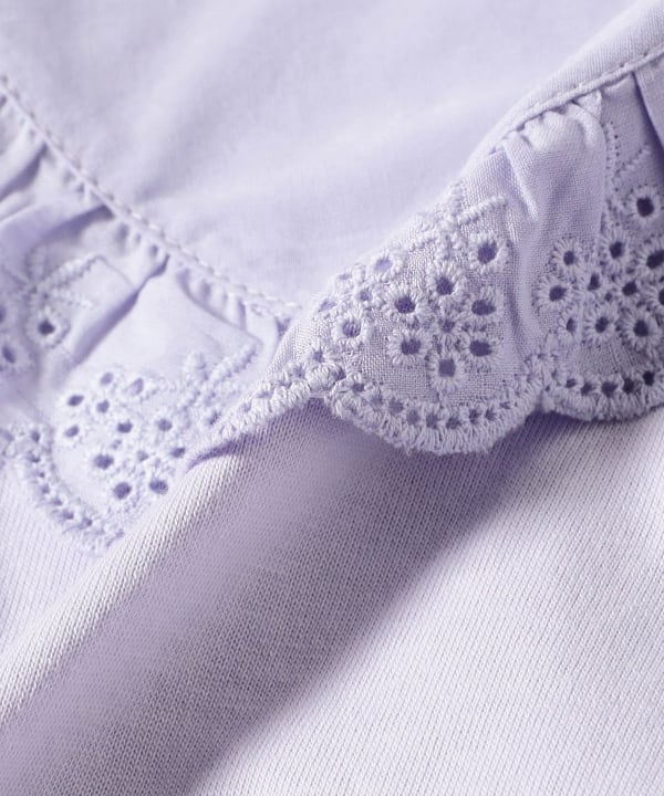 Japanese children's clothing B:MING by BEAMS lotus leaf collar top 100-140cm girls summer TOPS
