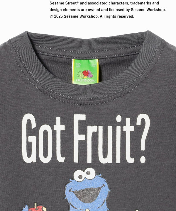 B:MING by BEAMS FRUIT OF THE LOOM Sesame Street Print Top (100-140cm) for Boys and Girls (Summer)