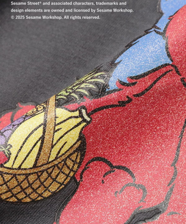 B:MING by BEAMS FRUIT OF THE LOOM Sesame Street Print Top (100-140cm) for Boys and Girls (Summer)
