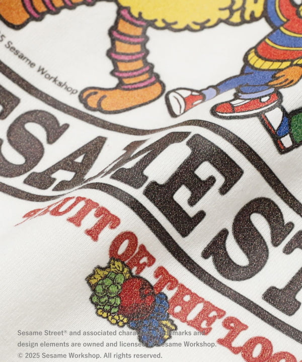 B:MING by BEAMS FRUIT OF THE LOOM Sesame Street Print Top (100-140cm) for Boys and Girls (Summer)