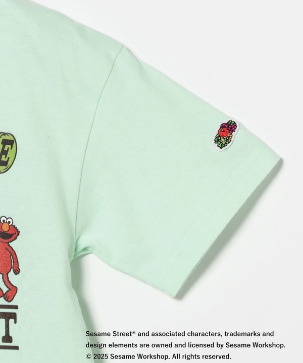 B:MING by BEAMS FRUIT OF THE LOOM Sesame Street Print Top (100-140cm) for Boys and Girls (Summer)