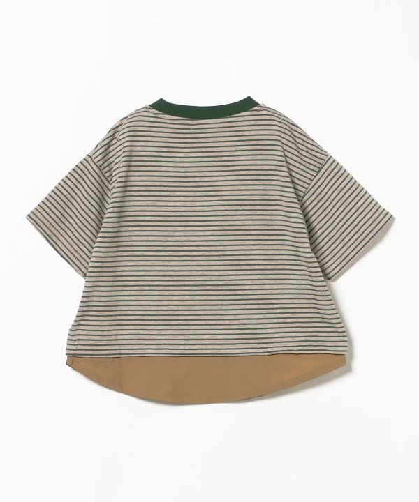 Japanese children's clothing B:MING by BEAMS striped top 100-140cm boys' summer TOPS