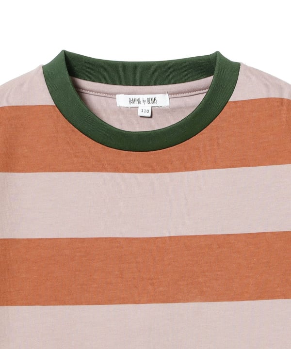 B:MING by BEAMS Japanese children's clothing striped top 100-140cm boys/girls summer TOPS