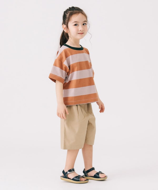 B:MING by BEAMS Japanese children's clothing striped top 100-140cm boys/girls summer TOPS