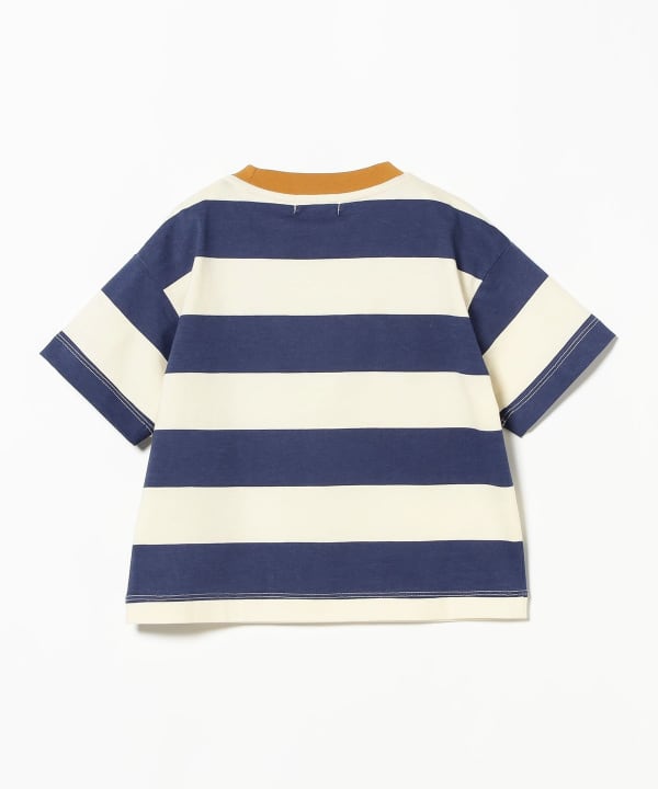 B:MING by BEAMS Japanese children's clothing striped top 100-140cm boys/girls summer TOPS