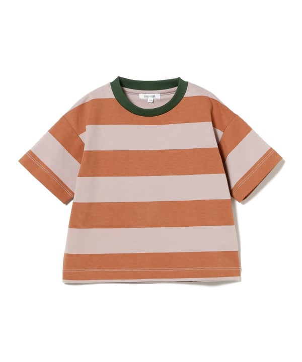 B:MING by BEAMS Japanese children's clothing striped top 100-140cm boys/girls summer TOPS