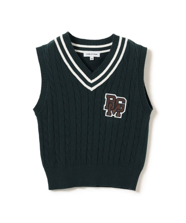 Japanese children's clothing B:MING by BEAMS knitted vest 100-130cm boys' summer TOPS interview/banquet/performance