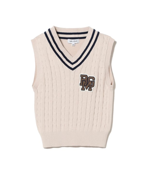 Japanese children's clothing B:MING by BEAMS knitted vest 100-130cm boys' summer TOPS interview/banquet/performance
