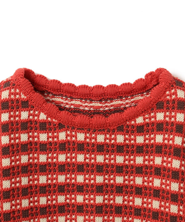 Japanese children's clothing B:MING by BEAMS knitted top 90-140cm girls summer TOPS