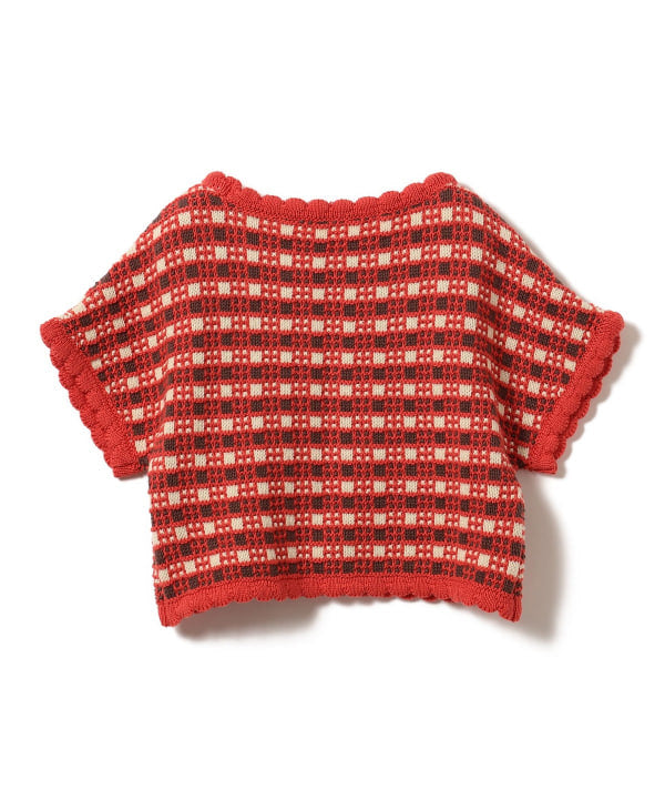 Japanese children's clothing B:MING by BEAMS knitted top 90-140cm girls summer TOPS
