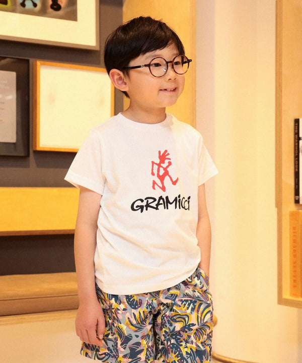 Japanese children's clothing B:MING by BEAMS x Gramicci short-sleeved top 100-150cm boys' summer TOPS