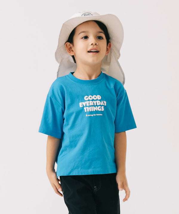 Japanese children's clothing B:MING by BEAMS printed letter top 100-140cm girls summer TOPS
