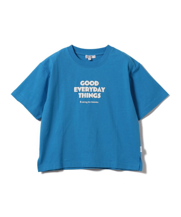 Japanese children's clothing B:MING by BEAMS printed letter top 100-140cm girls summer TOPS