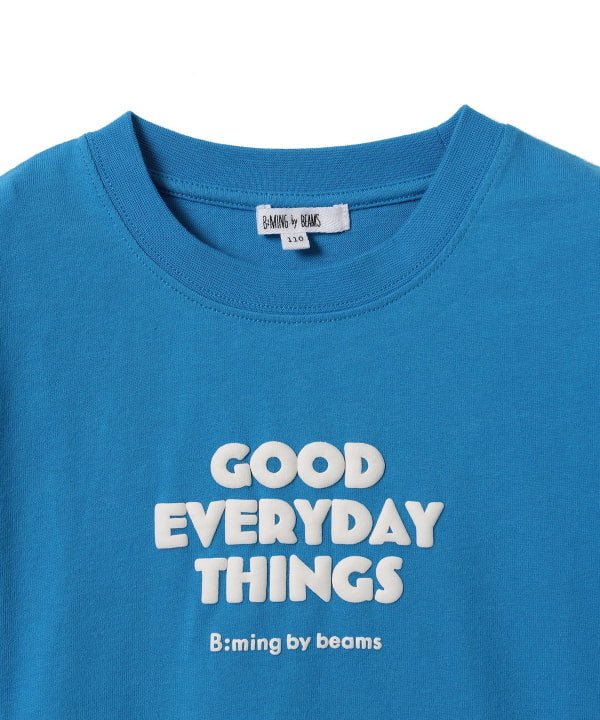 Japanese children's clothing B:MING by BEAMS printed letter top 100-140cm girls summer TOPS