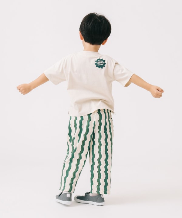 Japanese children's clothing B:MING by BEAMS printed letter top 100-140cm girls summer TOPS