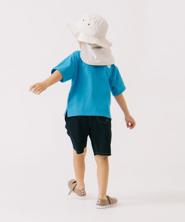 Japanese children's clothing B:MING by BEAMS printed letter top 100-140cm girls summer TOPS