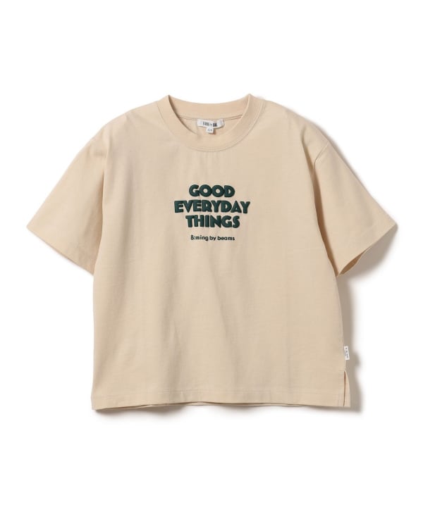 Japanese children's clothing B:MING by BEAMS printed letter top 100-140cm girls summer TOPS
