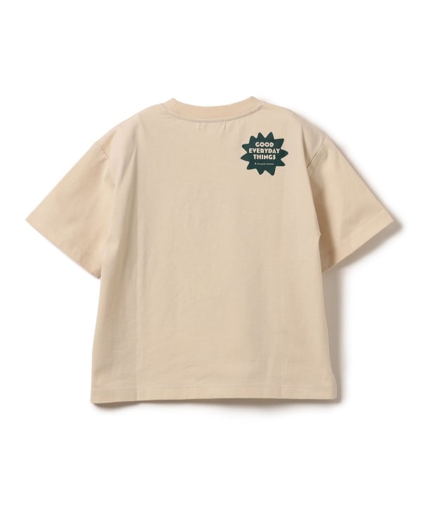 Japanese children's clothing B:MING by BEAMS printed letter top 100-140cm girls summer TOPS