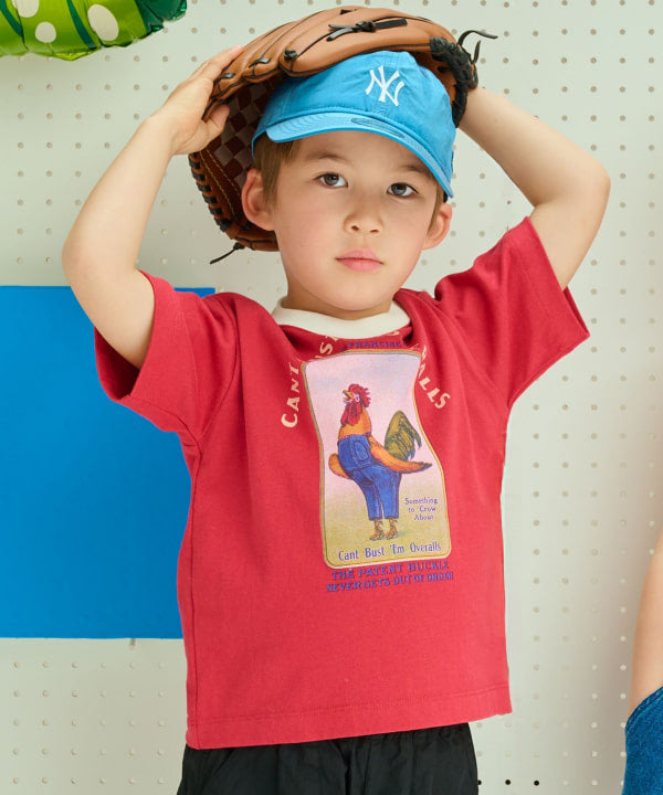 B:MING by BEAMS x Lee 'CAN'T BUST EM' short-sleeved top (110-140cm) for boys and girls (summer)
