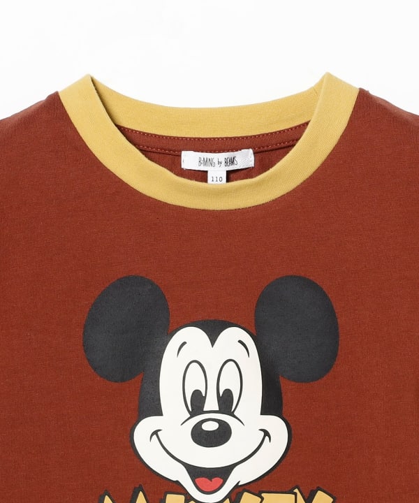 Japanese children's clothing B:MING by BEAMS Disney / MICKEY printed top 90-150cm boys/girls summer TOPS
