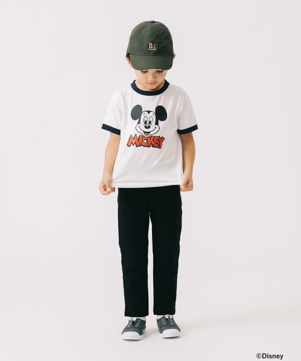 Japanese children's clothing B:MING by BEAMS Disney / MICKEY printed top 90-150cm boys/girls summer TOPS