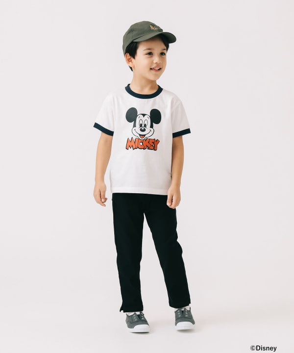 Japanese children's clothing B:MING by BEAMS Disney / MICKEY printed top 90-150cm boys/girls summer TOPS