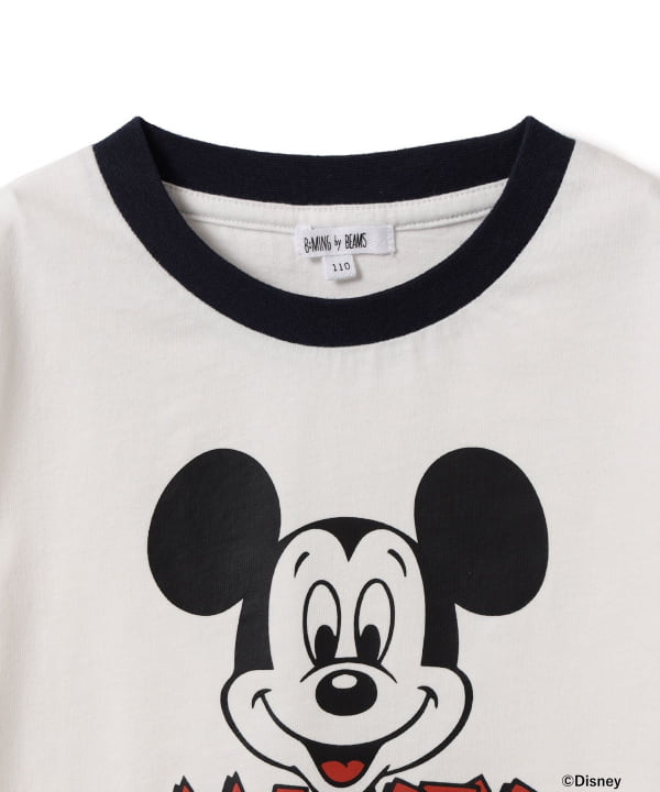 Japanese children's clothing B:MING by BEAMS Disney / MICKEY printed top 90-150cm boys/girls summer TOPS