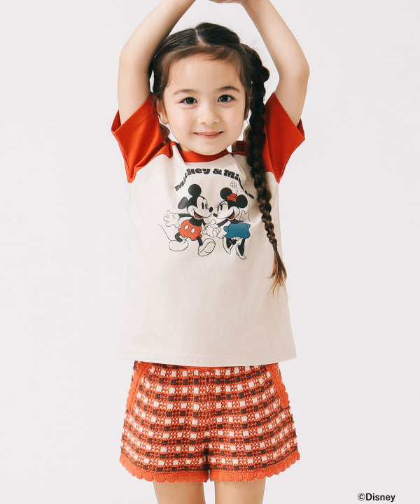 Japanese B:MING by BEAMS Disney / MICKEY & MINNIE Tops 90-150cm Boys'/Girls' Summer TOPS