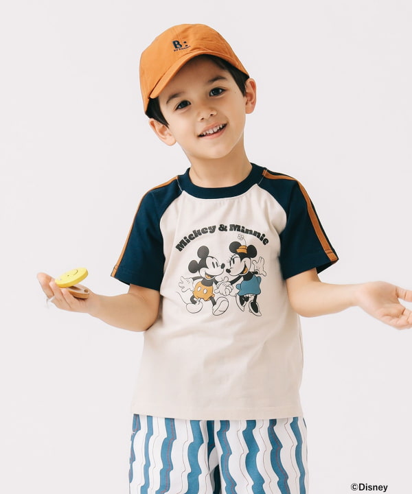 Japanese B:MING by BEAMS Disney / MICKEY & MINNIE Tops 90-150cm Boys'/Girls' Summer TOPS