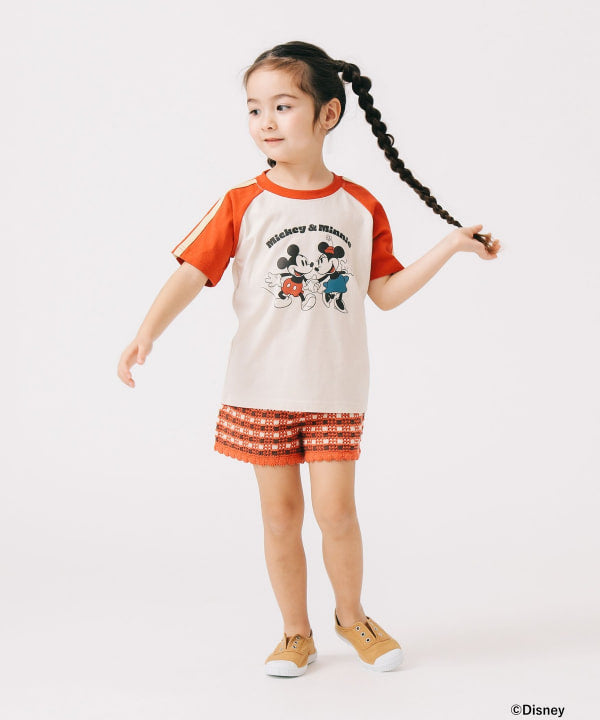 Japanese B:MING by BEAMS Disney / MICKEY & MINNIE Tops 90-150cm Boys'/Girls' Summer TOPS