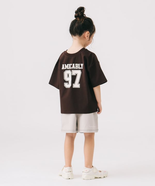 Japanese children's clothing B:MING by BEAMS 2Way two-piece digital print top (100-140cm) for boys and girls summer TOPS