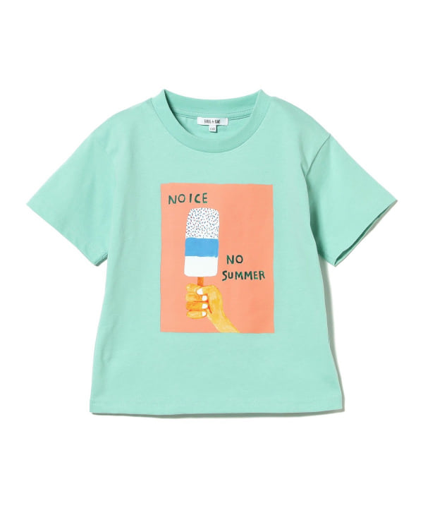 Japanese children's clothing B:MING by BEAMS printed tops 100-140cm boys/girls summer TOPS