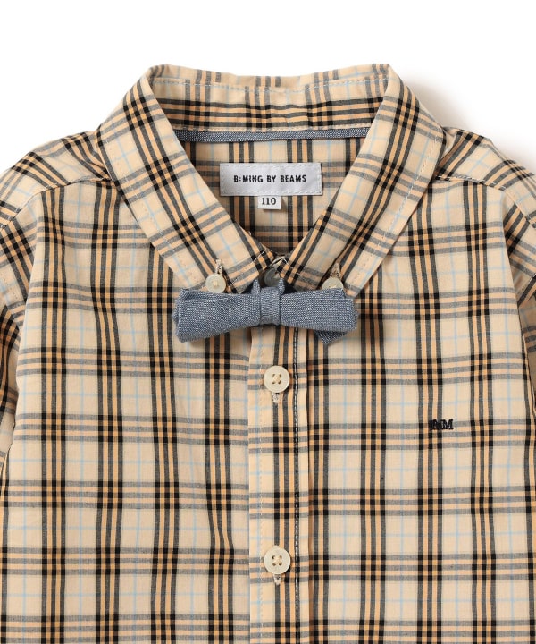 Japanese children's clothing B:MING by BEAMS shirt 100-130cm boys' summer TOPS interview/banquet/performance