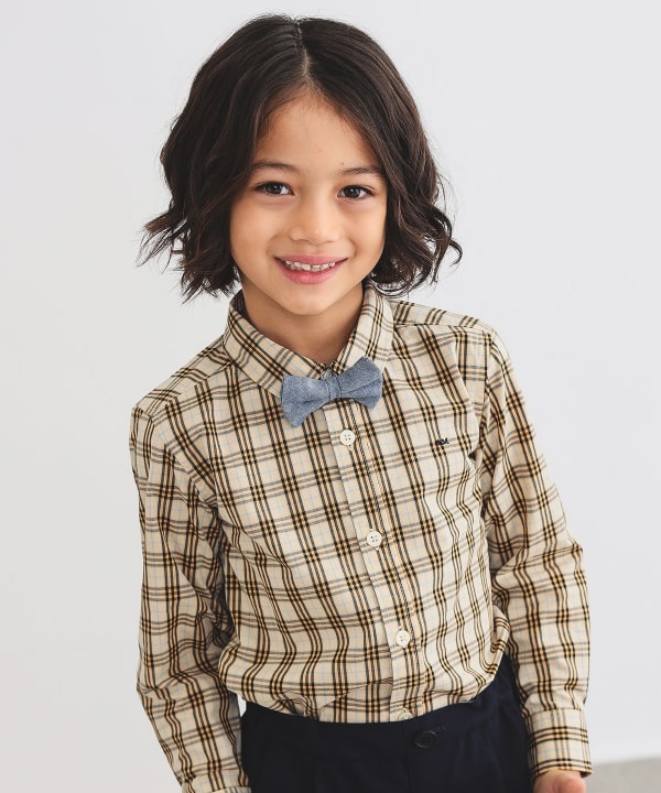Japanese children's clothing B:MING by BEAMS shirt 100-130cm boys' summer TOPS interview/banquet/performance