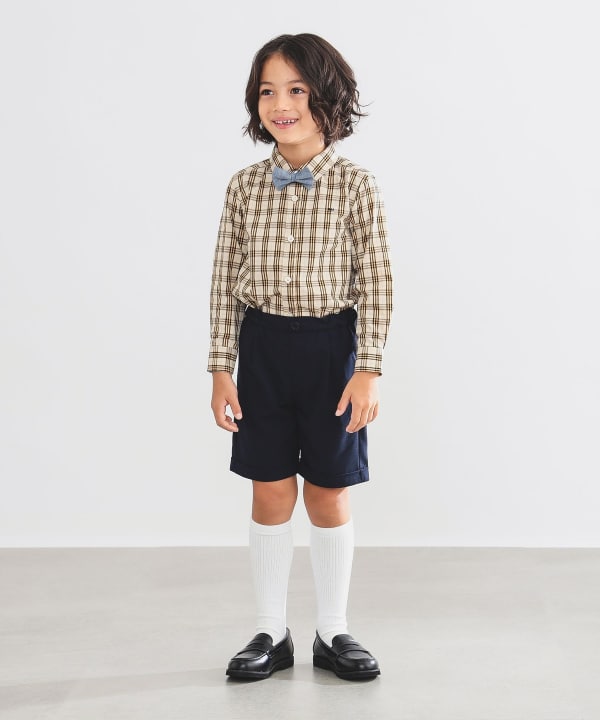Japanese children's clothing B:MING by BEAMS shirt 100-130cm boys' summer TOPS interview/banquet/performance