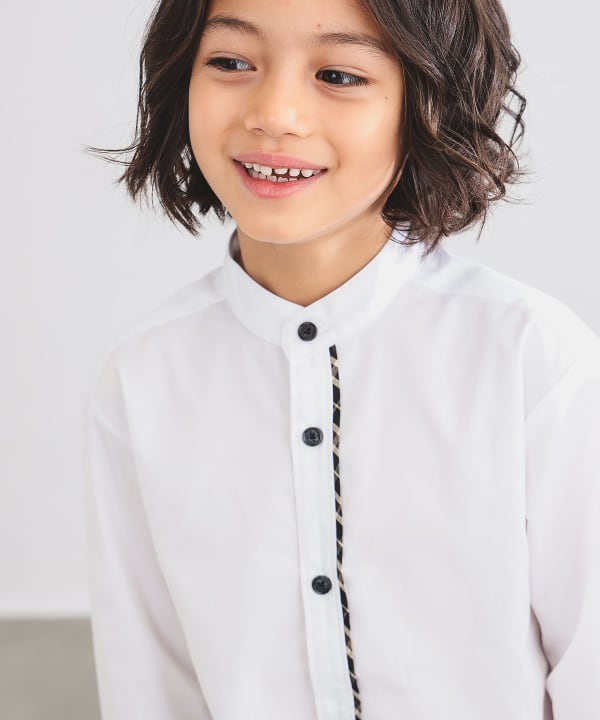 Japanese children's clothing B:MING by BEAMS shirt 100-130cm boys' summer TOPS interview/banquet/performance