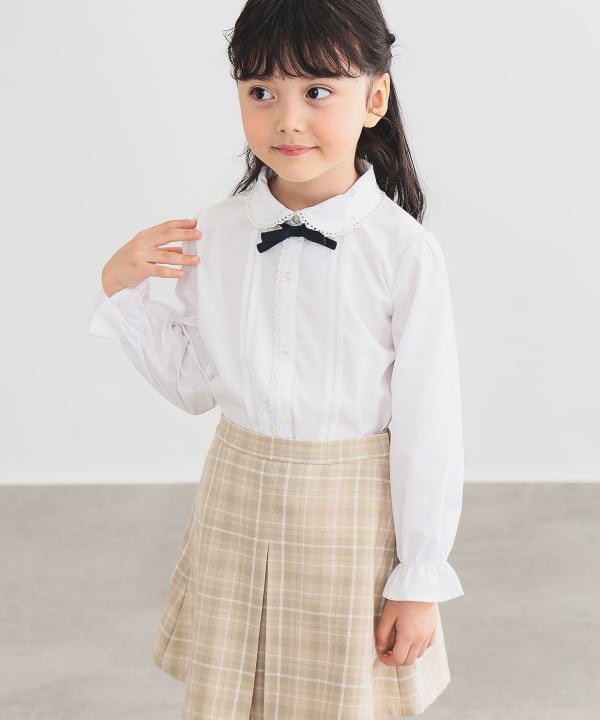 Japanese children's clothing B:MING by BEAMS shirt 100-130cm girls summer dresses for interviews/banquets/performances