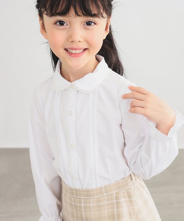 Japanese children's clothing B:MING by BEAMS shirt 100-130cm girls summer dresses for interviews/banquets/performances