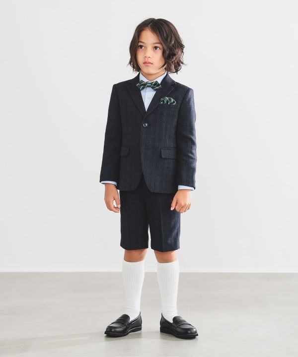 Japanese children's clothing B:MING by BEAMS three-piece suit 100-130cm boys' summer outerwear tops pants interviews/banquets/performances