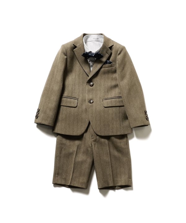 Japanese children's clothing B:MING by BEAMS three-piece suit 100-130cm boys' summer outerwear tops pants interviews/banquets/performances