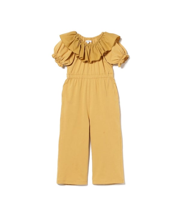 Japanese children's clothing B:MING by BEAMS clown collar one-piece jumpsuit 100-140cm girls summer jumpsuit