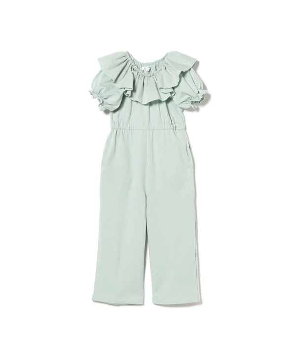 Japanese children's clothing B:MING by BEAMS clown collar one-piece jumpsuit 100-140cm girls summer jumpsuit