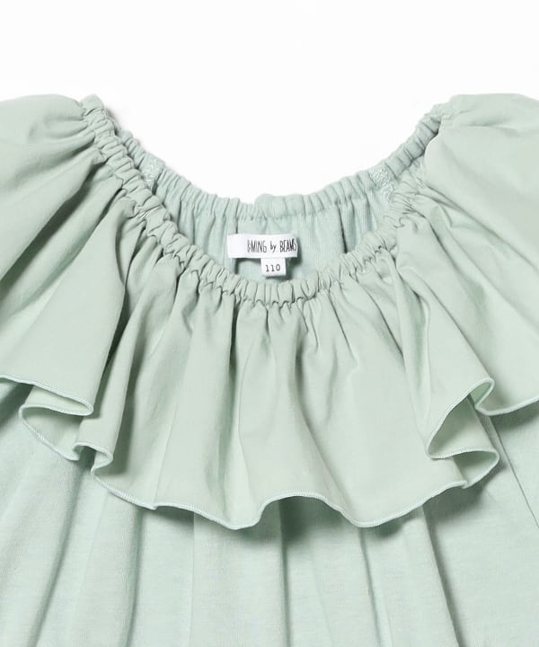 Japanese children's clothing B:MING by BEAMS clown collar one-piece jumpsuit 100-140cm girls summer jumpsuit