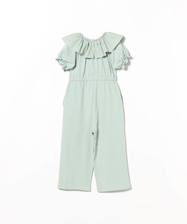 Japanese children's clothing B:MING by BEAMS clown collar one-piece jumpsuit 100-140cm girls summer jumpsuit