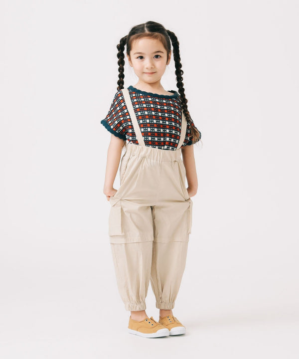 B:MING by BEAMS (Japanese children's clothing) overalls (100-140cm) for boys and girls (summer PANTS)