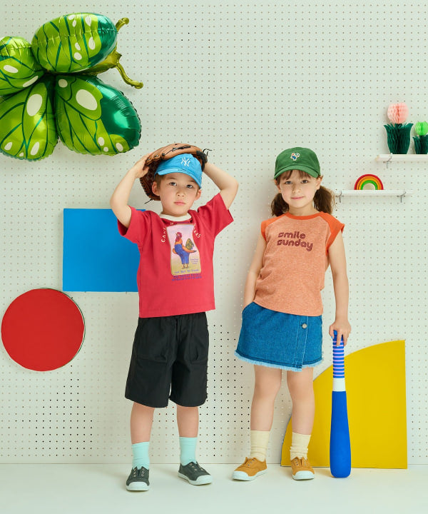 Japanese children's clothing B:MING by BEAMS denim culottes 100-140cm girls summer PANTS