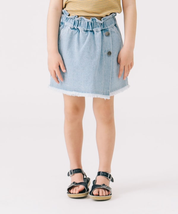 Japanese children's clothing B:MING by BEAMS denim culottes 100-140cm girls summer PANTS