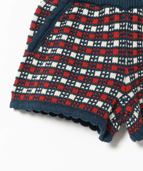 Japanese children's clothing B:MING by BEAMS knitted shorts 90-120cm girls summer PANTS