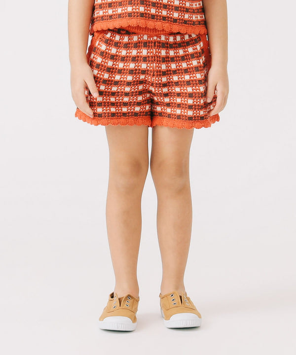 Japanese children's clothing B:MING by BEAMS knitted shorts 90-120cm girls summer PANTS